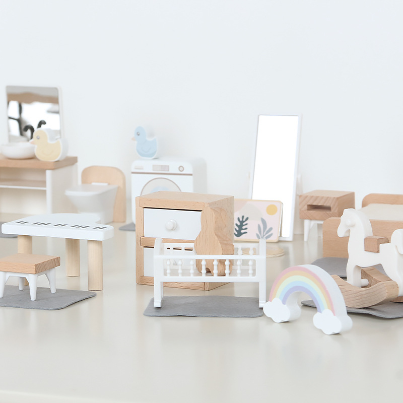 Modern dollhouse furniture kit - Kitchen Uncle ulasan dan harga
